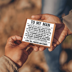 To My Man Inspiration (Black) – Leather Wallet