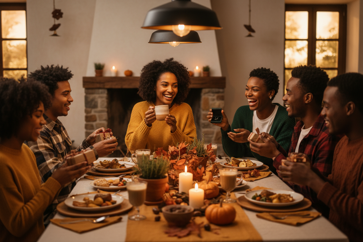 Fall themed friends gift exchange